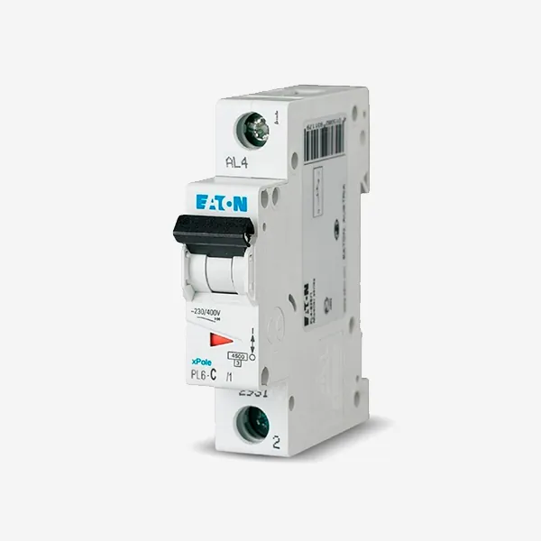 Автоматический выключатель 1P 10A C 6kA PL6-C10/1